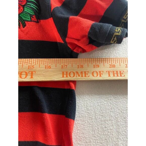 Reason Polo Men Small Red Snake with Flower Colorful Streetwear Take Whats Yours - Picture 3 of 4